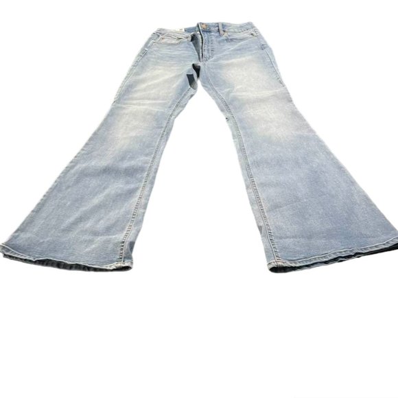 Garage Denim Flare NWT High-Waisted Wide Flare Jeans -Olivia Blue - size… - Picture 1 of 16